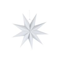 Dekoračná hviezda - Biela - 30 cm