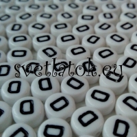 Korálky okrúhle písmenká D