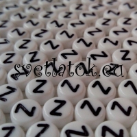 Korálky okrúhle písmenká Z