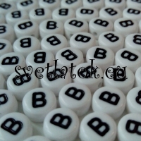 Korálky okrúhle písmenká B