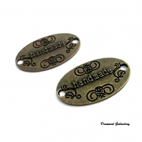 Medzikus, štítok - Handmade - bronz