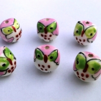 Korálka sovička 16 x 16 mm