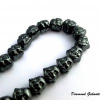 Hematitové korálky Budha