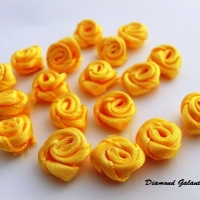 Ozdobné ružičky - žltooranžové