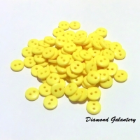 Plastový gombík 9 mm - žltý