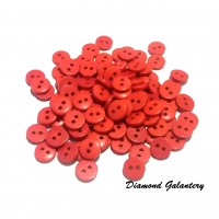 Plastový gombík 11 mm - červený
