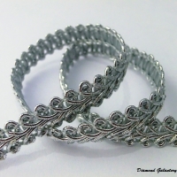 Lemovka strieborná 10 mm, motív II