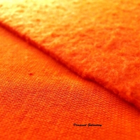 Teplákovina hrubšia - Pomaranč - cena za 10 cm