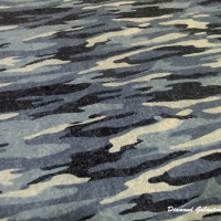 Úplet Maskáč melírovaný Modročierno - cena za 10 cm