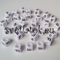Korálky písmenká F