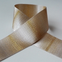 Stuha ozdobná 40 mm zlatá