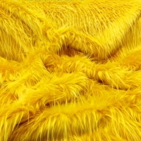 Kožušina umelá - žltá melírová - cena za 10 cm