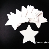 Vianočná vysačka papierová hviezda - biela
