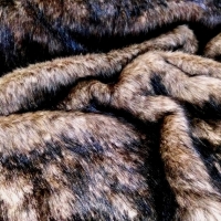 Kožušina umelá - Šedý vlk - II - cena za 10 cm