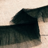 Krajka 130 mm - čierna