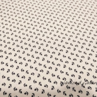 Úplet Kotvy - čierne na bielom - cena za 10 centimetrov