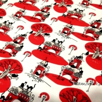 Úplet - Mačacie mesto - cena za 10 cm