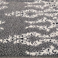 Luxusná krajková látka - Biela vzor II - cena za 10 cm