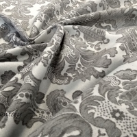 Bavlna režná - Ornament šedý - cena za 10 cm