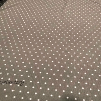 Úplet Bodky 4 mm - Biele na šedom - cena za 10 centimetrov