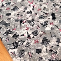 Úplet - Digitálna potlač - Chick - cena za 10 centimetrov