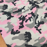 Bavlnená látka - Maskáč ružový - cena za 10 centimetrov