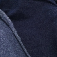 Tričkovina s lycrou - tmavá modrá melírová - cena za 10 centimetrov