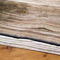 Nepremokavý šuštiak - Vzor drevo - cena za 10 cm