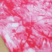 Úplet - Batik červený melír - cena za 10 centimetrov
