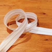 Zips špirálový - 3 mm metráž - Biely