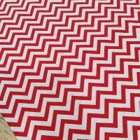 Bavlnená látka - Vzor červený - cena za 10 centimetrov