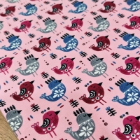 Úplet - Vtáčiky - cena za 10 centimetrov