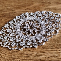 Ozdoba štrasová 9,8 cm - Crystal