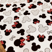 Teplákovina - Minnie - cena za 10 centimetrov