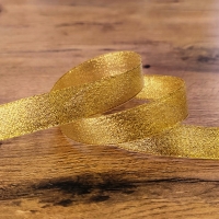 Brokátová stuha 20 mm zlatá