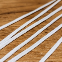 Guma 3 mm – Ploská - Biela III - Balenie 300 metrov