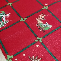 Bavlnená režná-Vianočný mix v kocke - cena za 10 cm