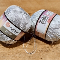 Yarn art Bright - 235 - 234 - Tmavšia strieborná