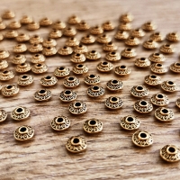 Korálky 9 x 11 mm - Tibet - Antické zlaté