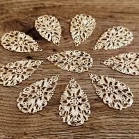 Filigrán 48 x 28 mm - zlatý