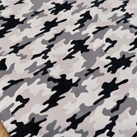 Teplákovina - Maskáč šedo čierny - cena za 10 centimetrov