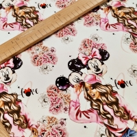 Teplákovina - Love Minnie - cena za 10 centimetrov