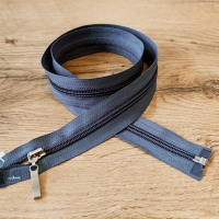 Zips deliteľný 80 cm - šedý