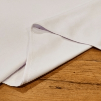 Počesaná teplákovina - Jednofarebná - Biela - cena za 10 centimetrov