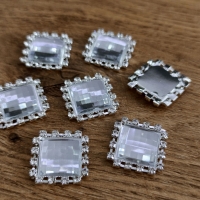 Ozdoba štrasová 22 mm - Crystal