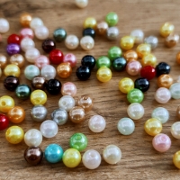 Perličky 8 mm - Farebný mix 100 kusov