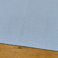 Bavlnená látka - Bodky 2 mm Modrá - cena za 10 centimetrov