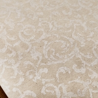 Látka pretkávaná lurexovou niťou striebornou - Ornamenty - cena za 10 cm