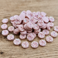 Ozdobné kamienky 10 mm - drsné - Ružové