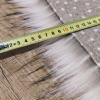Elegantná umelá kožušina huňatá - Polárna Líška Max - cena za 10 cm, 1000 g/m²